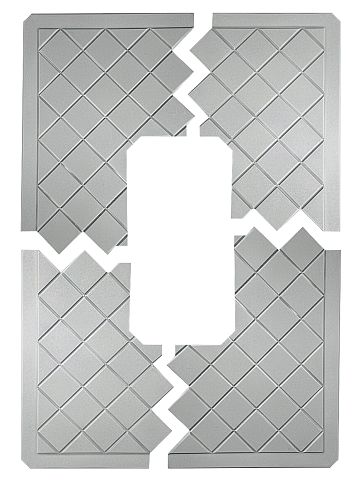 Плита под памятник №26 (сборная из 4-х частей)